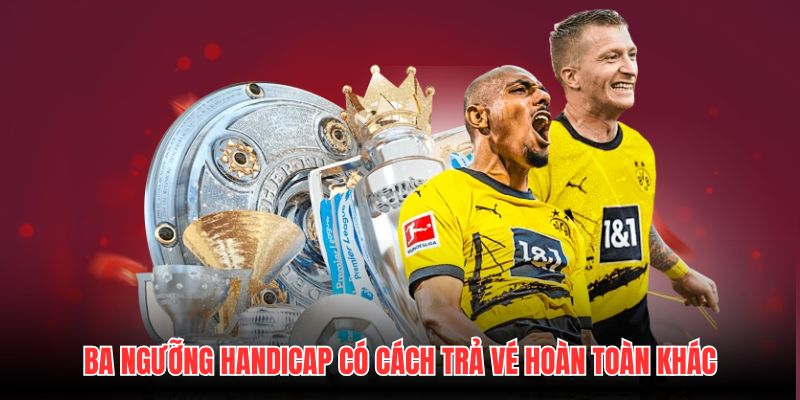 Ba ngưỡng handicap có cách trả vé hoàn toàn khác
