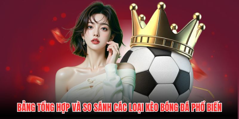 Bảng tổng hợp và so sánh các loại kèo bóng đá phổ biến
