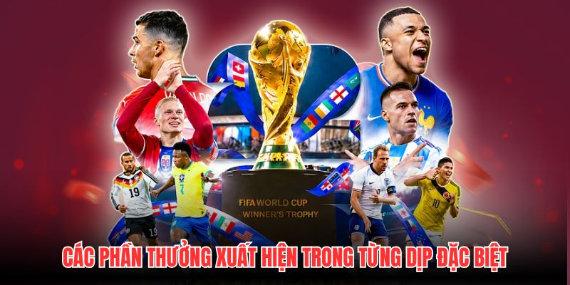 Các phần thưởng xuất hiện trong từng dịp đặc biệt