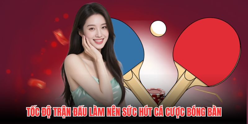 Tốc độ trận đấu làm nên sức hút cá cược bóng bàn