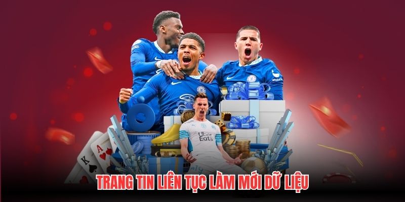 Trang tin liên tục làm mới dữ liệu