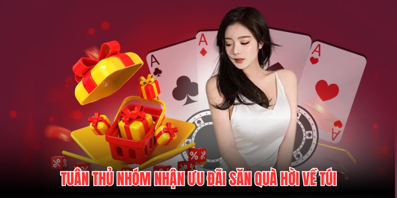 Tuân thủ nhóm nhận ưu đãi săn quà hời về túi